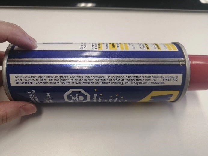 2 - WD-40 consumer product label for chemical product used in the home – Chemscape Safety Technologies